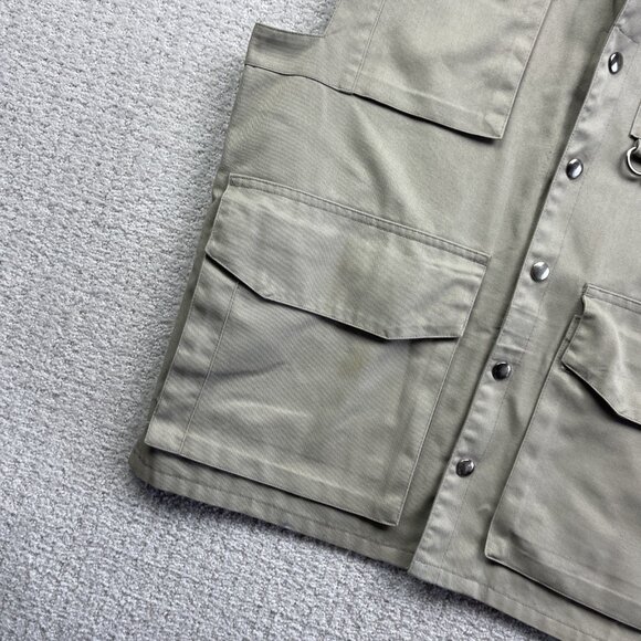 VTG 90s Tilley Safari Hunting Excursion Utility Vest Mens L Photography Canada - Picture 3 of 14